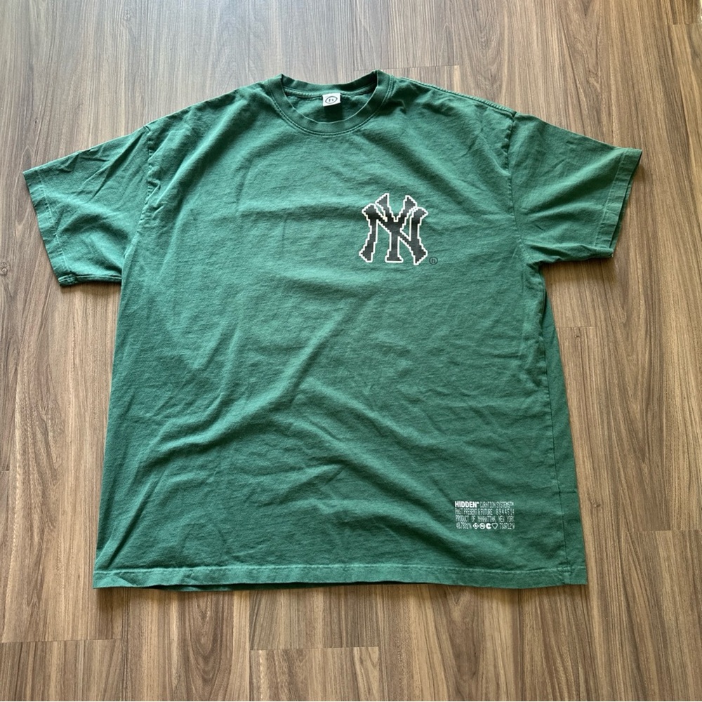 Hidden NY T-Shirt Pixelated Yankees ‘NY’ Logo For Summer 2024 Drop - Size XXL